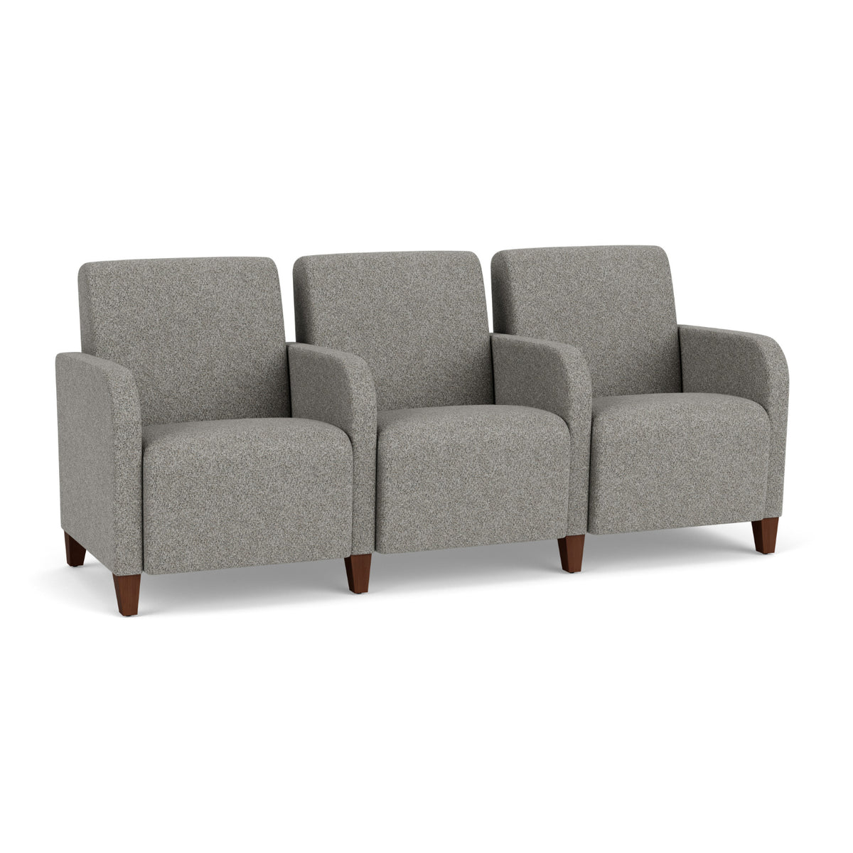 Siena Collection Reception Seating, 3-Seat Sofa with Center Arms, Standard Fabric Upholstery, FREE SHIPPING