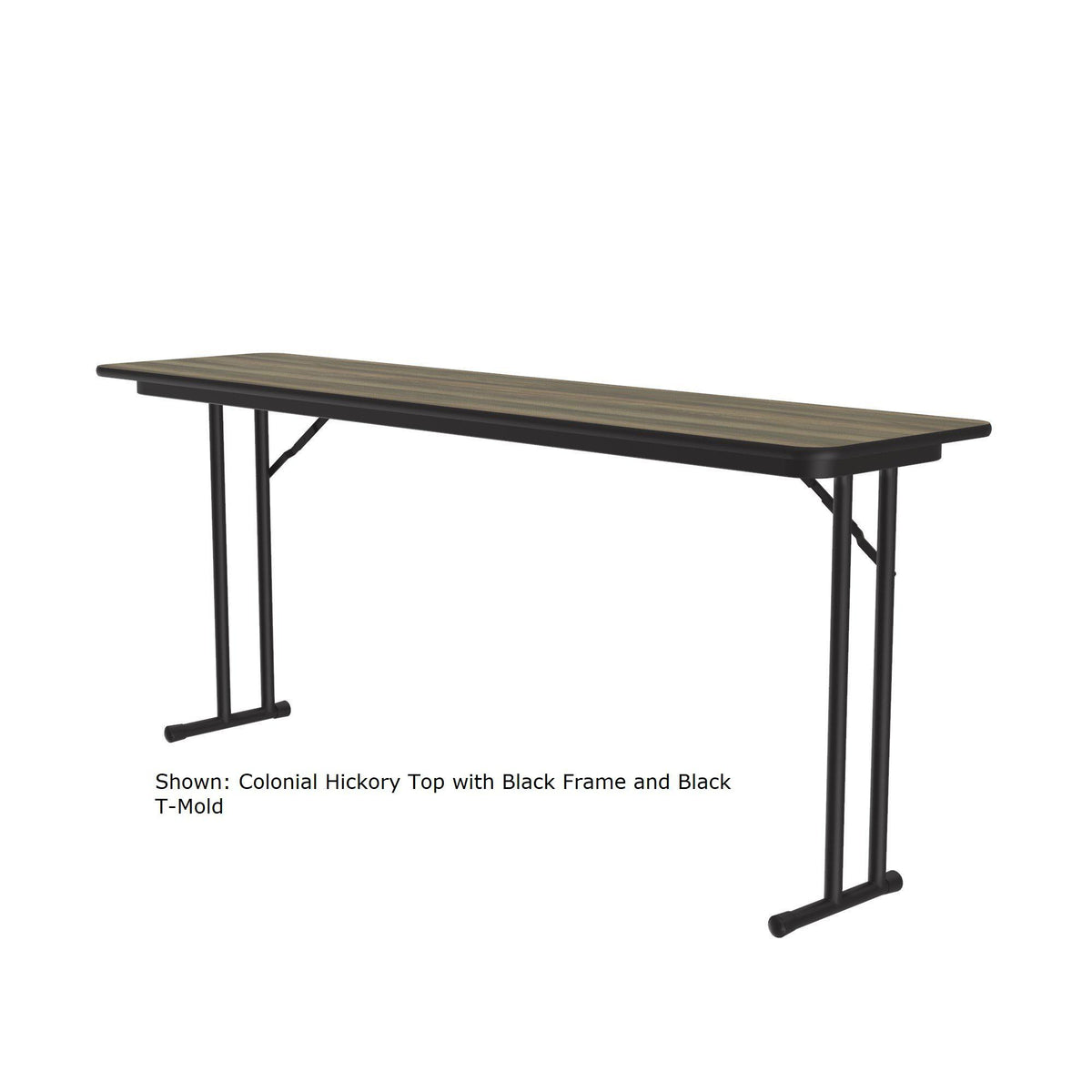 Off Set Leg Folding Seminar Table, 3/4" High Pressure Laminate Top, 18 x 60