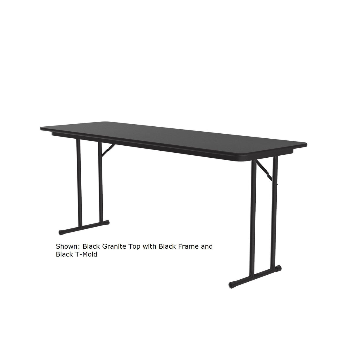 Off Set Leg Folding Seminar Table, 3/4" High Pressure Top, 24 x 72