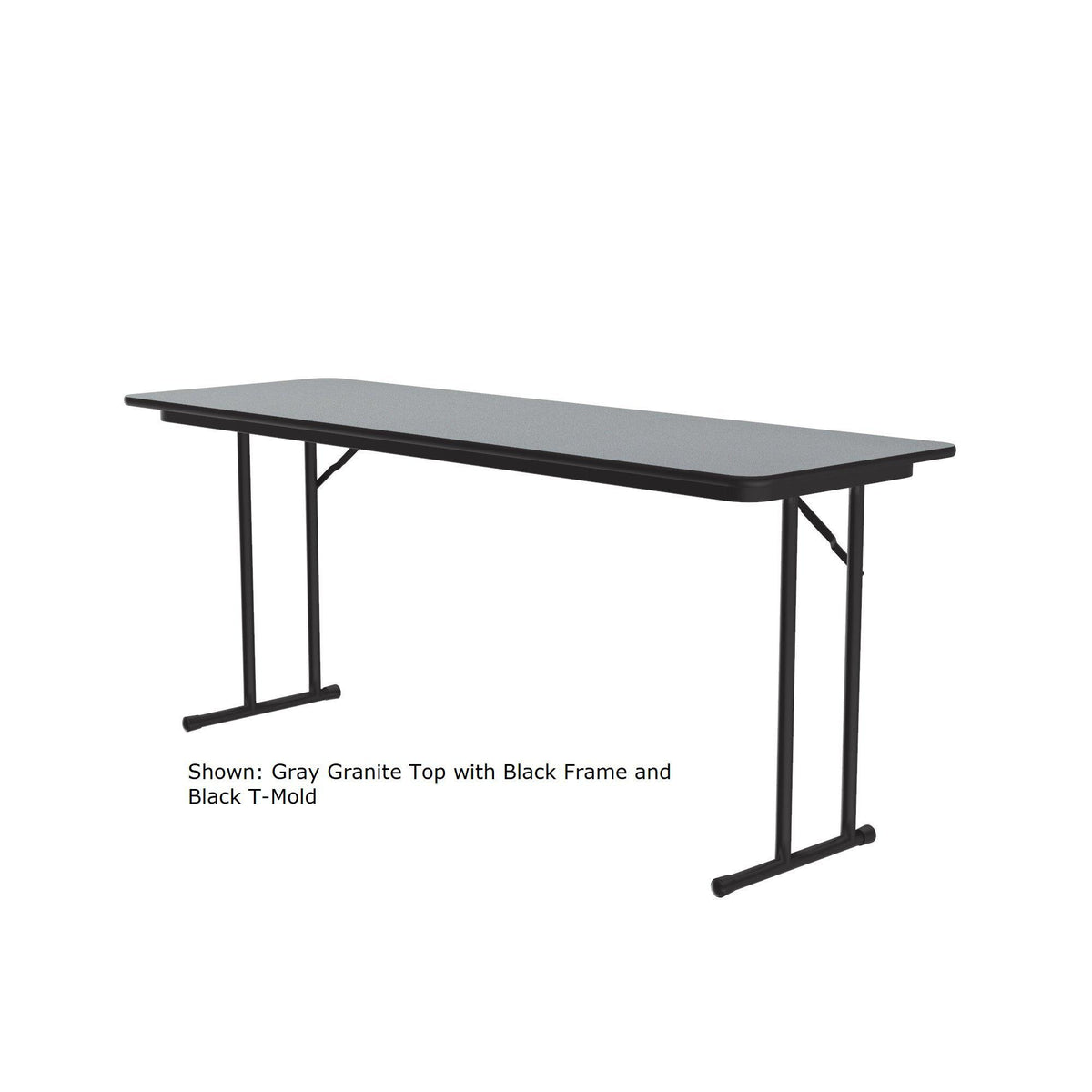 Off Set Leg Folding Seminar Table, 3/4" High Pressure Top, 24 x 72