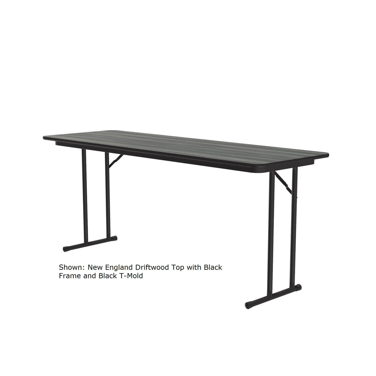 Off Set Leg Folding Seminar Table, 3/4" High Pressure Top, 24 x 72