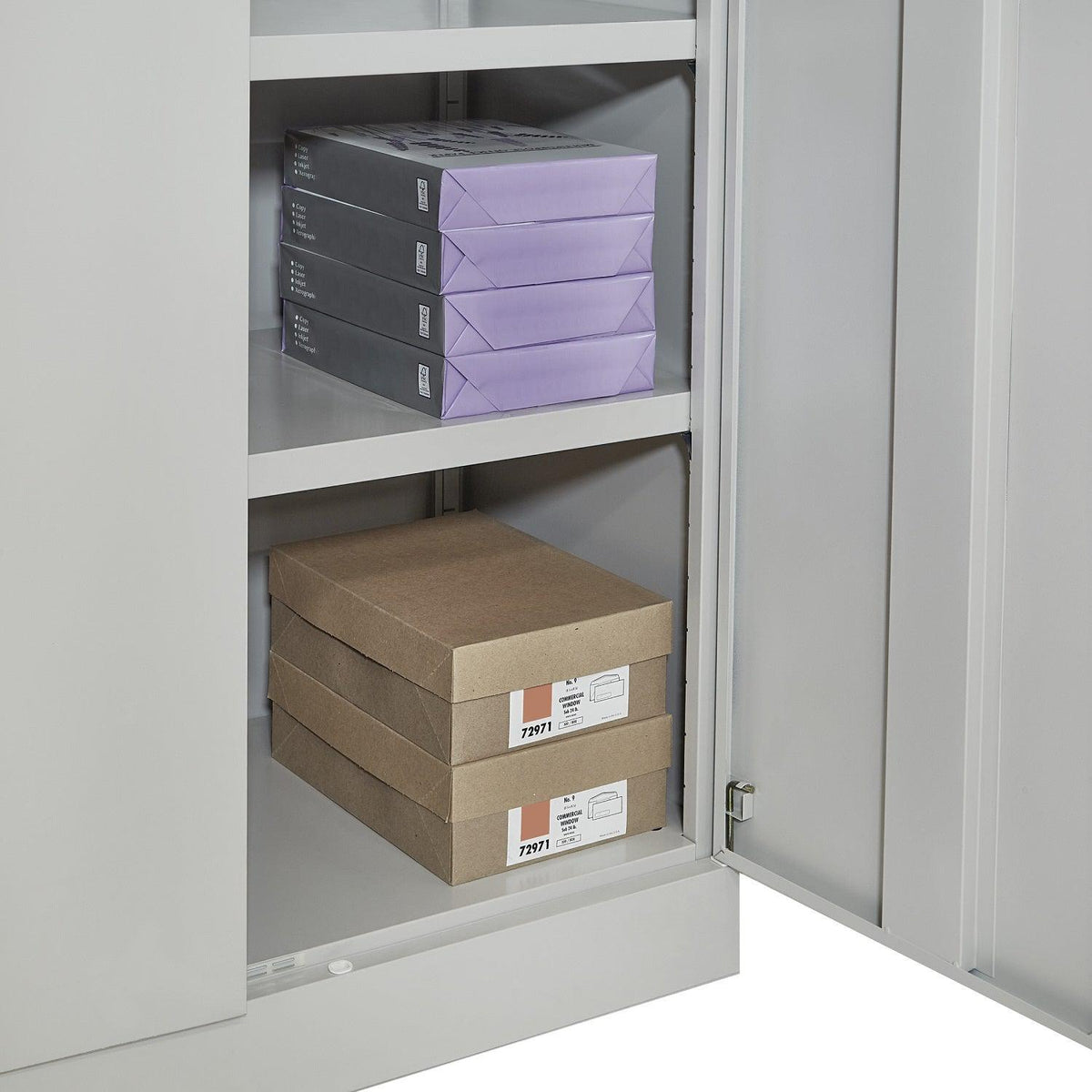 Heavy-Duty Steel Storage Cabinet with 4 Adjustable Shelves, 72" H