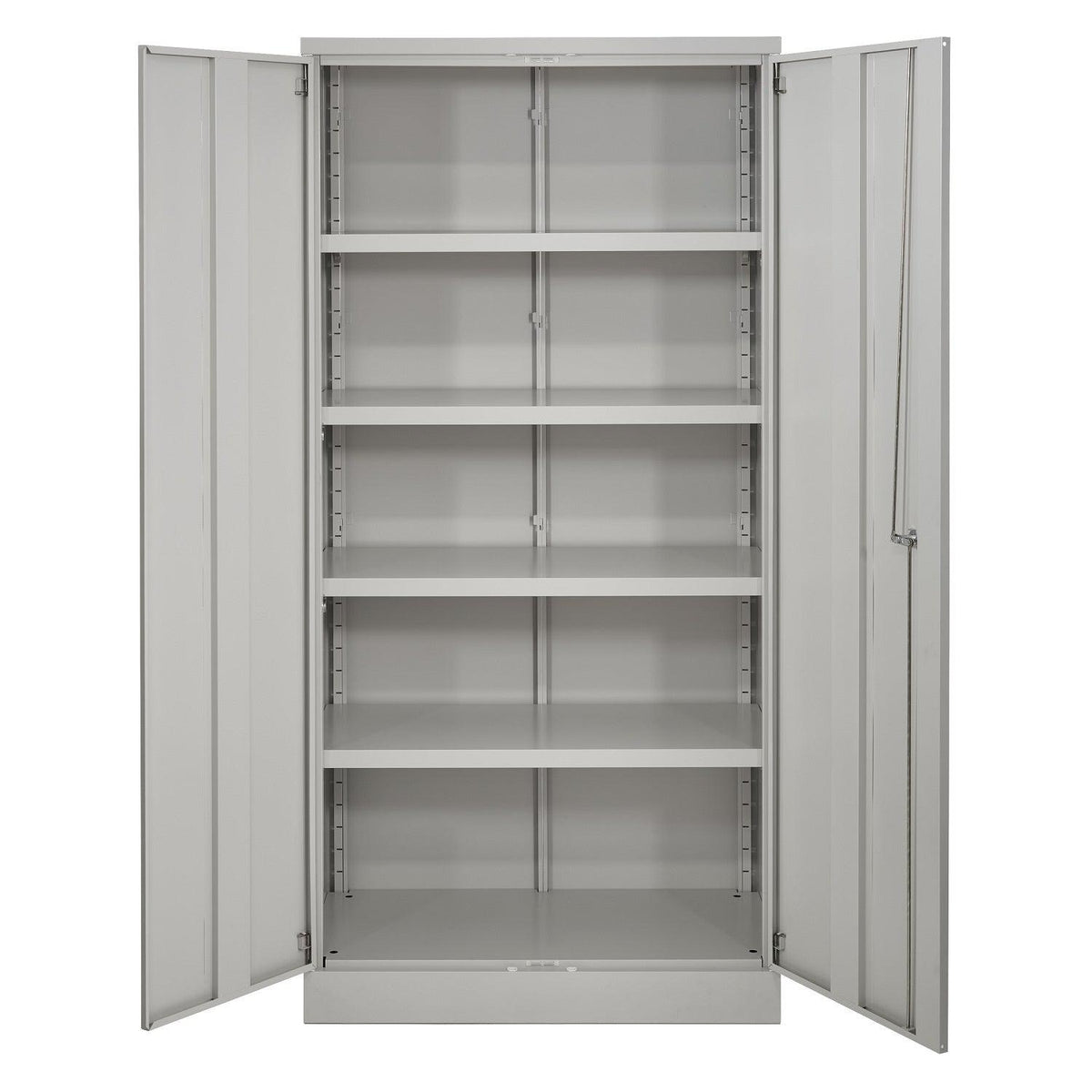 Heavy-Duty Steel Storage Cabinet with 4 Adjustable Shelves, 72" H
