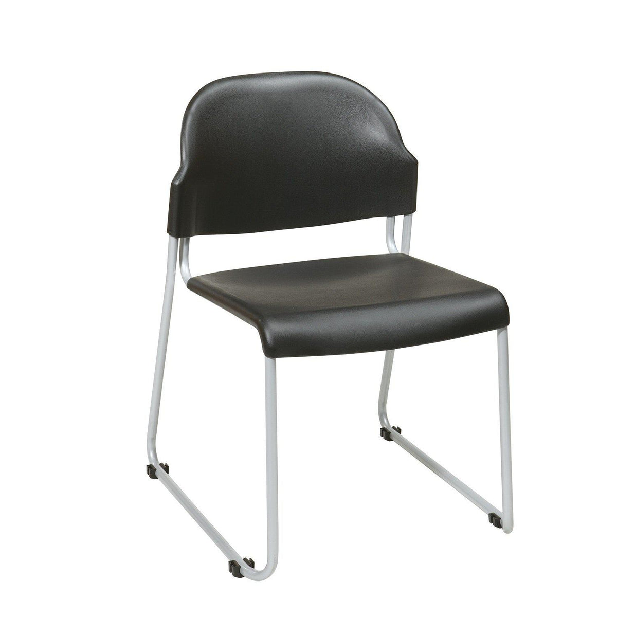 Stack Chair with Plastic Seat and Back,