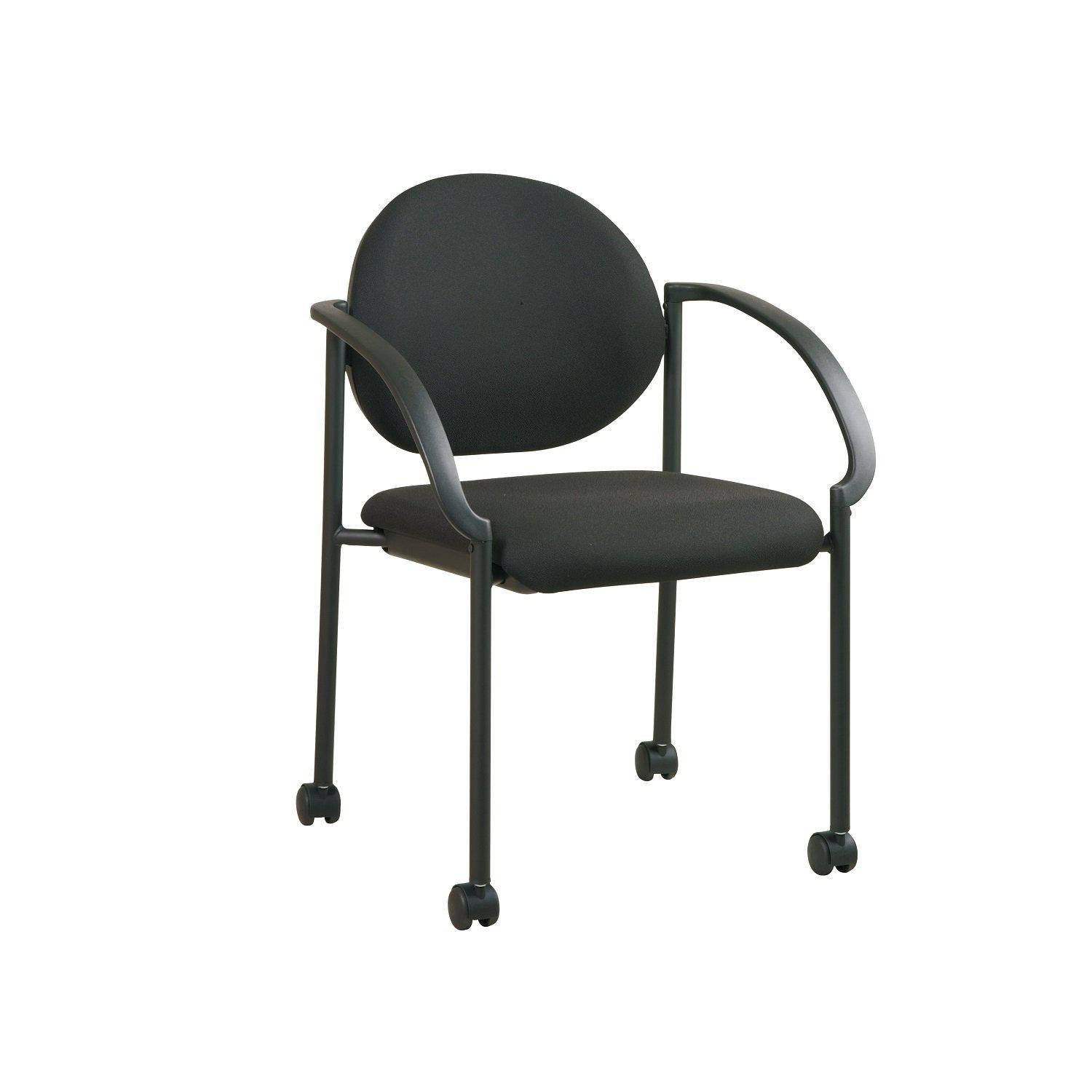 Stacking Arm Chair with Casters