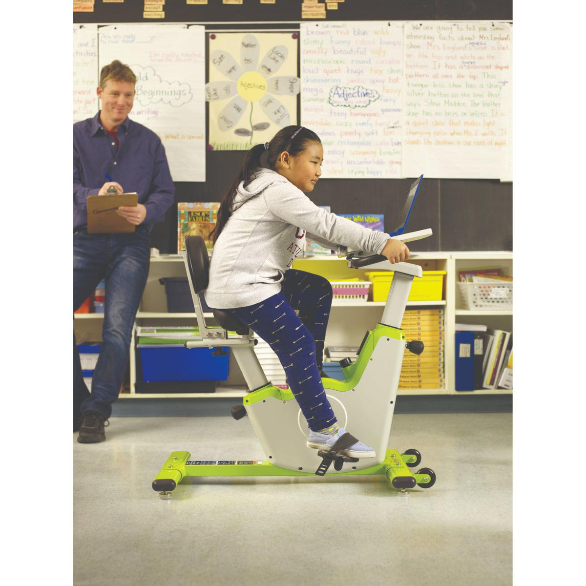 Self-Regulation Classroom Cruiser Bike Desk with Desktop, Grades PreK-2
