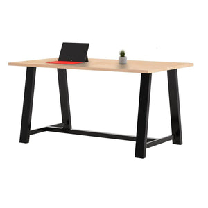 Midtown Table, Counter Height, 42" x 120" x 36"H, Urban Loft Solid Wood Top, 96" Base