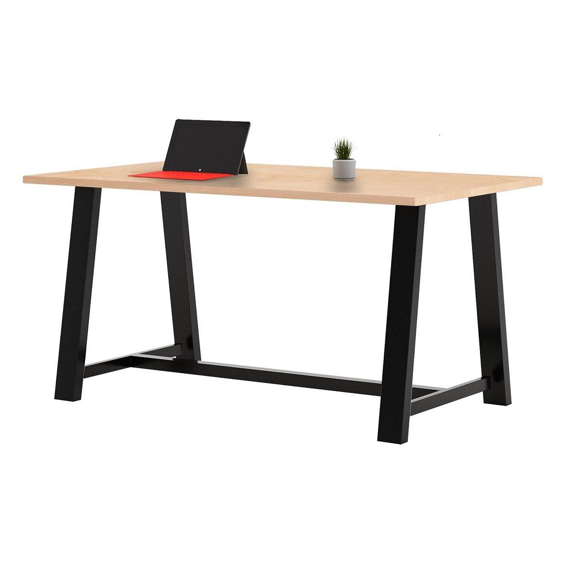 Midtown Table, Counter Height, 36" x 108" x 36"H, Urban Loft Solid Wood Top, 96" Base