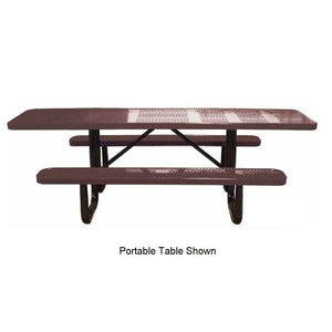8’ Surface Mount ADA Perforated Picnic Table