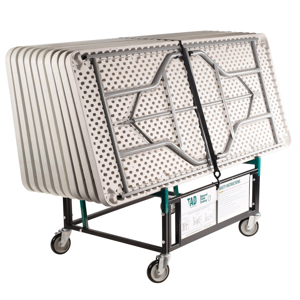 National Public Seating TAD Table Assist Folding Table Dolly