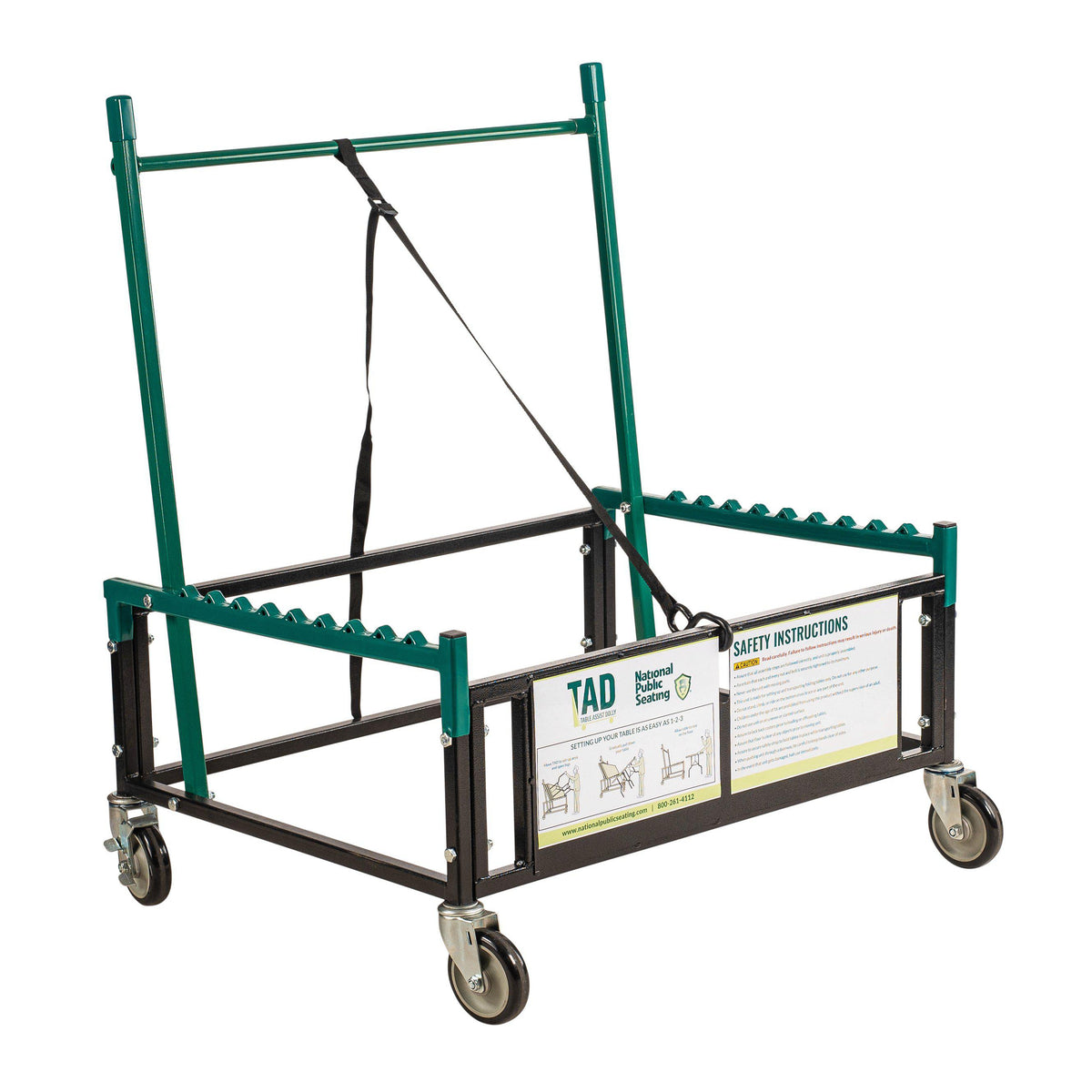 National Public Seating TAD Table Assist Folding Table Dolly