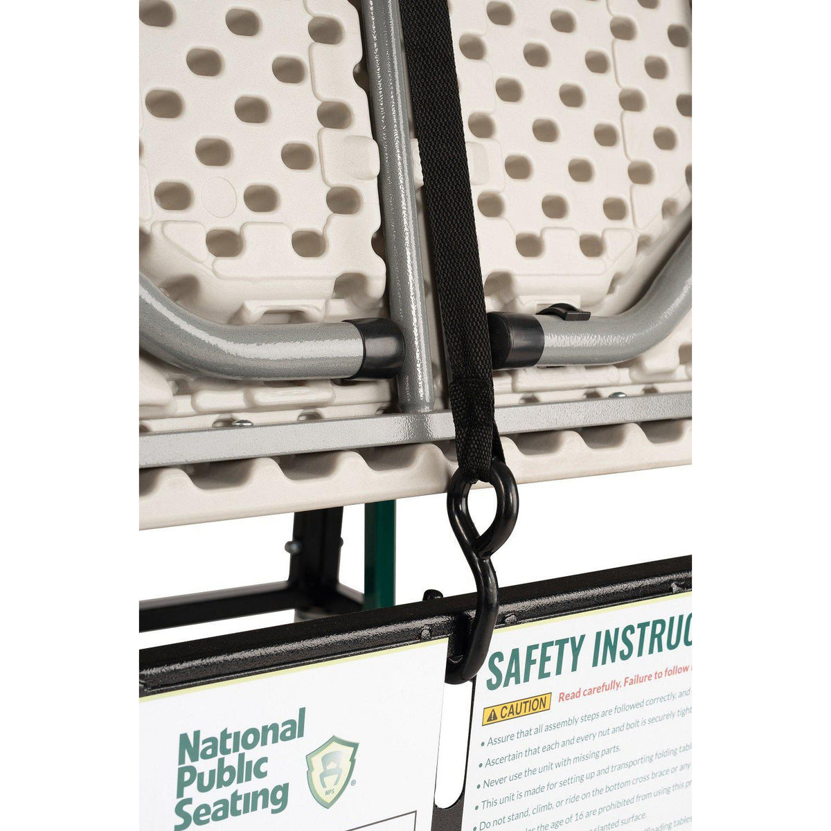 National Public Seating TAD Table Assist Folding Table Dolly