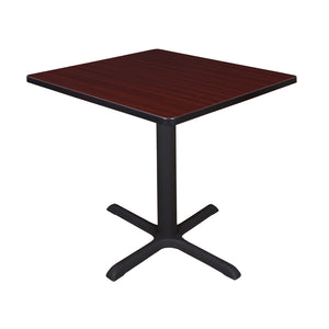 Cain 30" Square X-Base Breakroom Table, 29" Dining Height