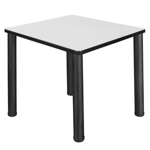 Kee 30" Square Post-Leg Breakroom Table, 29" Dining Height