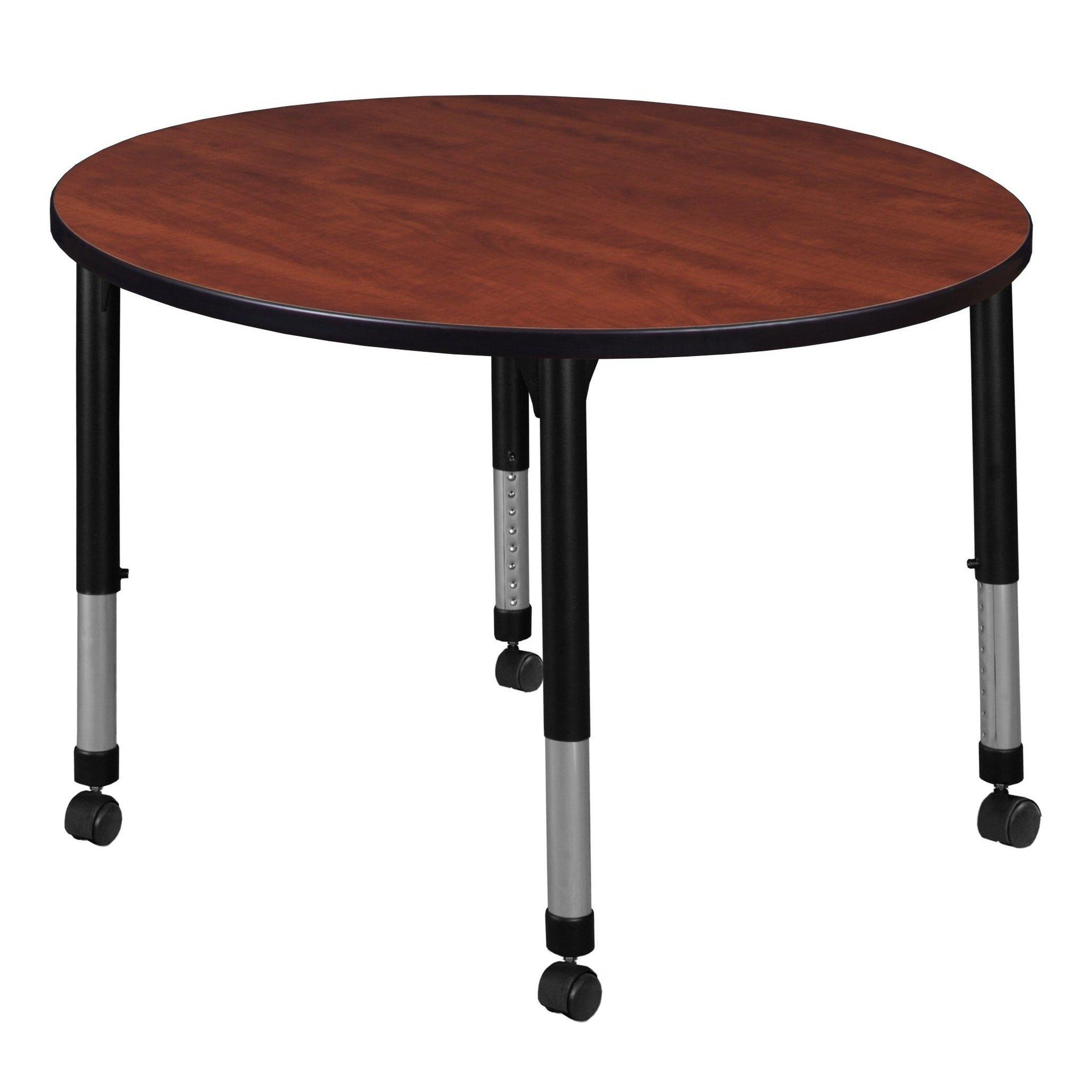 Kee 30" Round Height Adjustable Mobile Classroom Activity Table