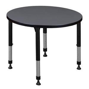 Kee 30" Round Height Adjustable Classroom Activity Table