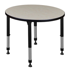 Kee 30" Round Height Adjustable Classroom Activity Table