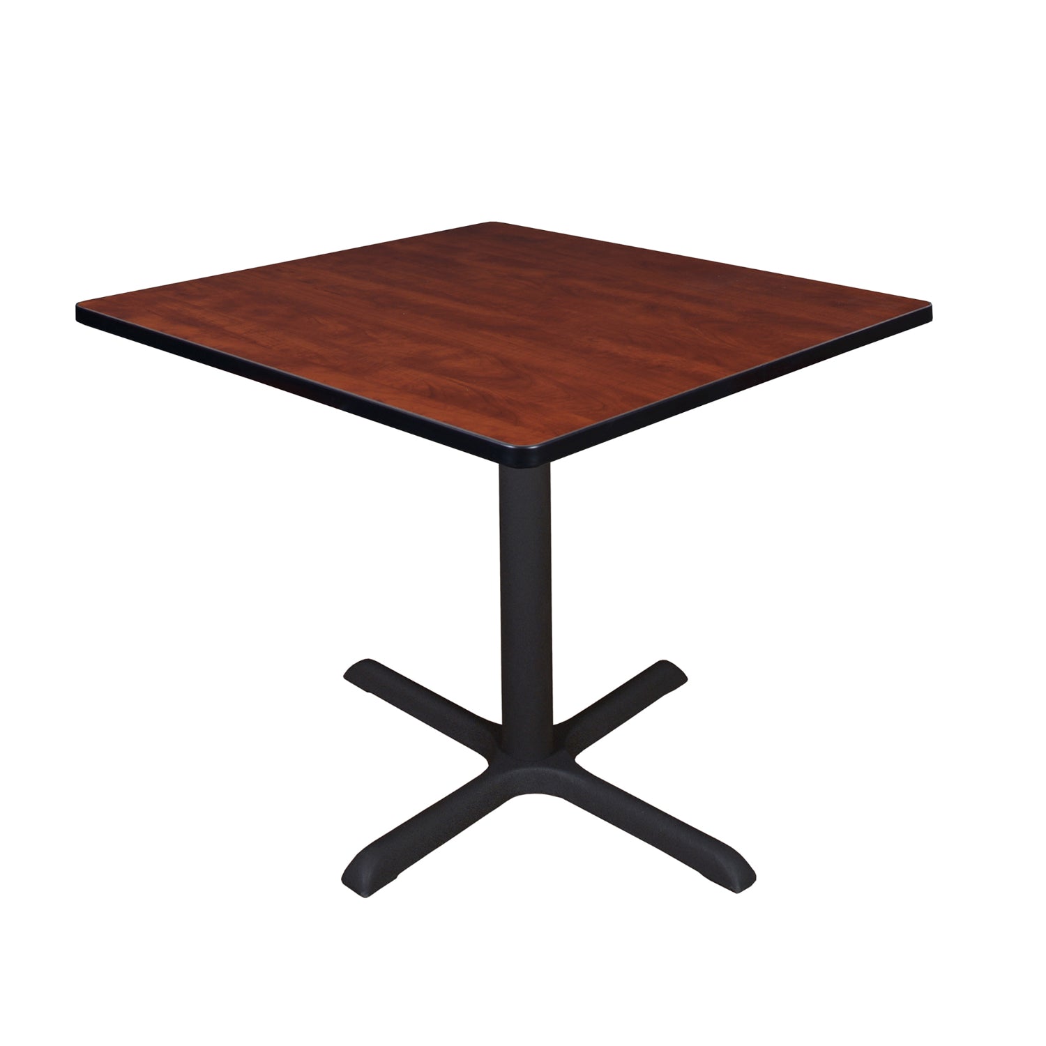 Cain 36" Square X-Base Breakroom Table, 29" Dining Height