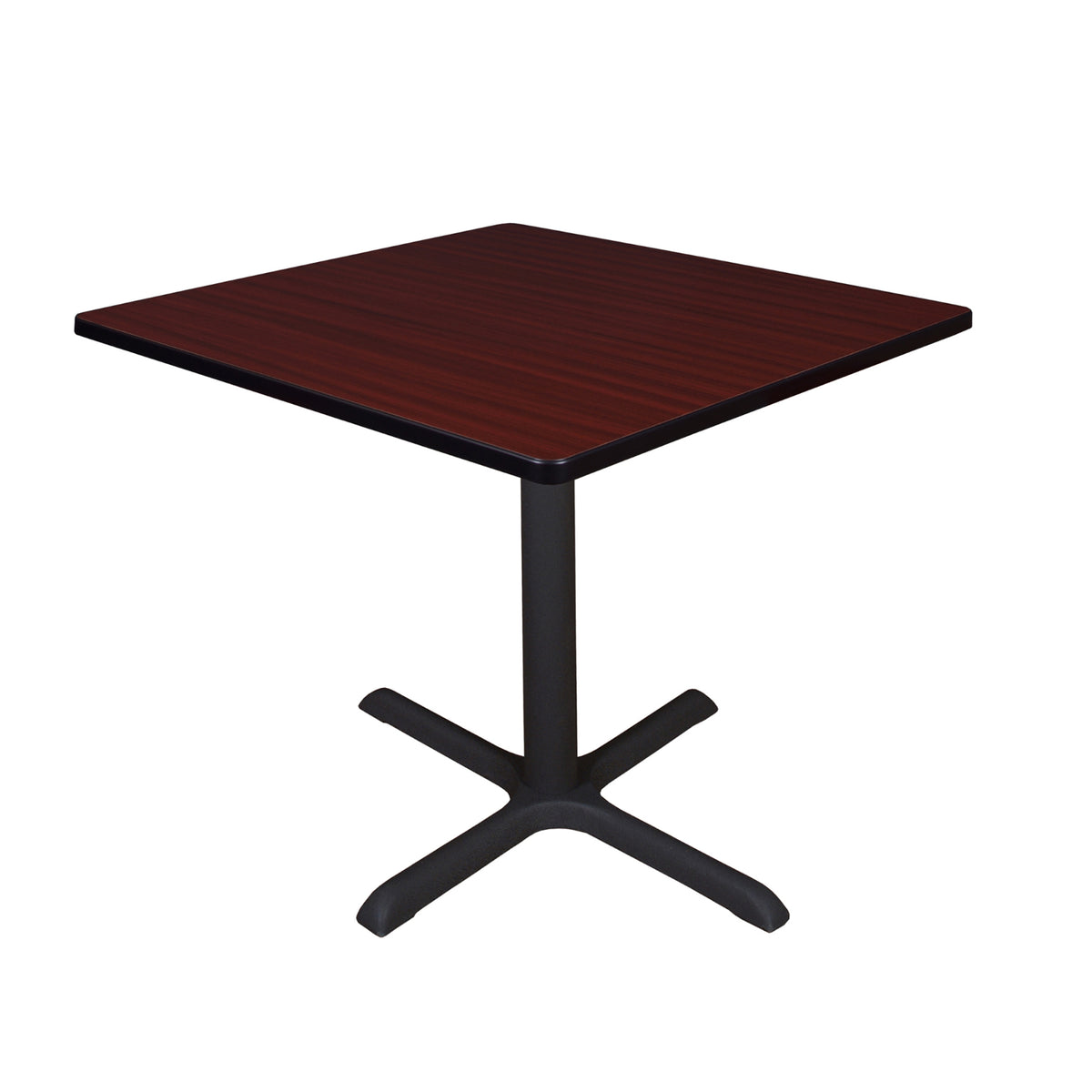 Cain 36" Square X-Base Breakroom Table, 29" Dining Height