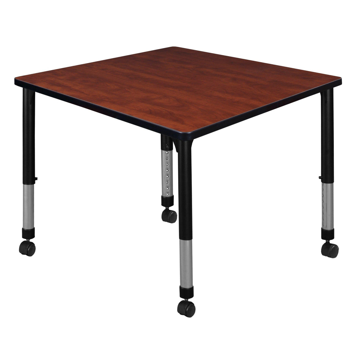 Kee 42" Square Height Adjustable Mobile  Classroom Activity Table