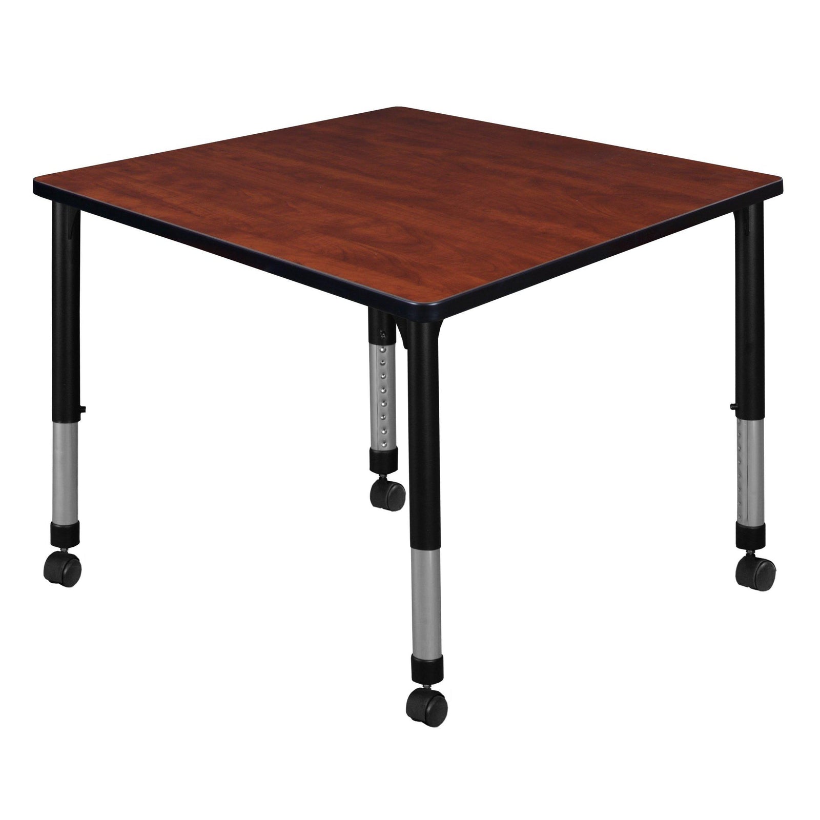 Kee 42" Square Height Adjustable Mobile  Classroom Activity Table