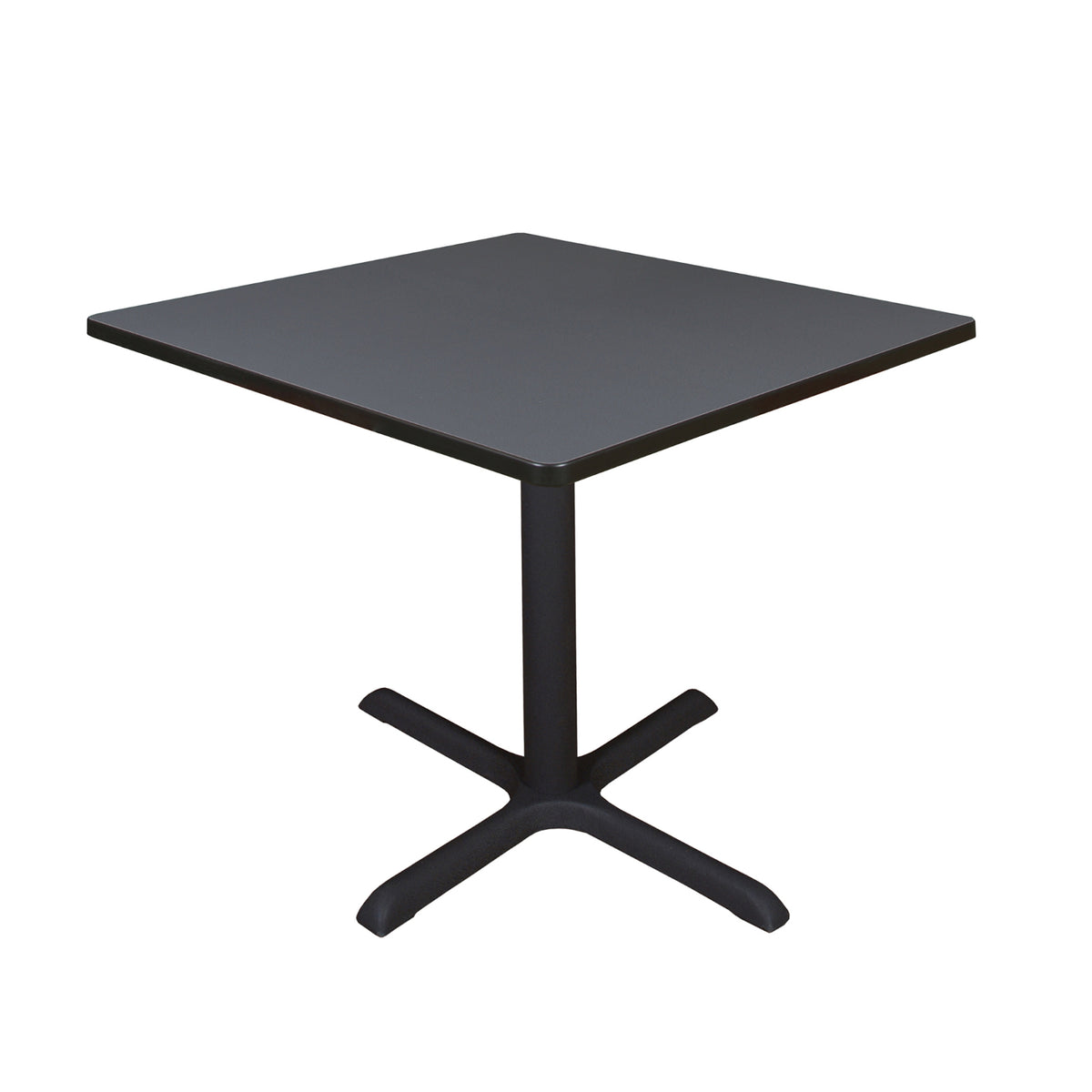 Cain 42" Square X-Base Breakroom Table, 29" Dining Height
