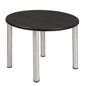 Kee 42" Round Post-Leg Breakroom Table, 29" Dining Height