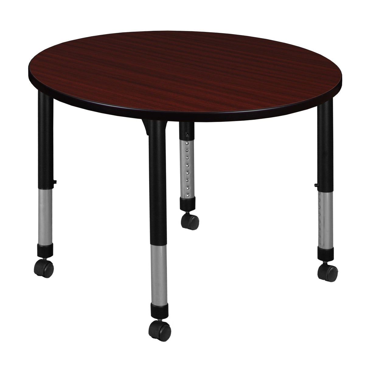 Kee 42" Round Height Adjustable  Mobile Classroom Activity Table