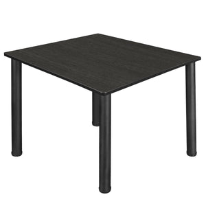 Kee 48" Square Post-Leg Breakroom Table, 29" Dining Height