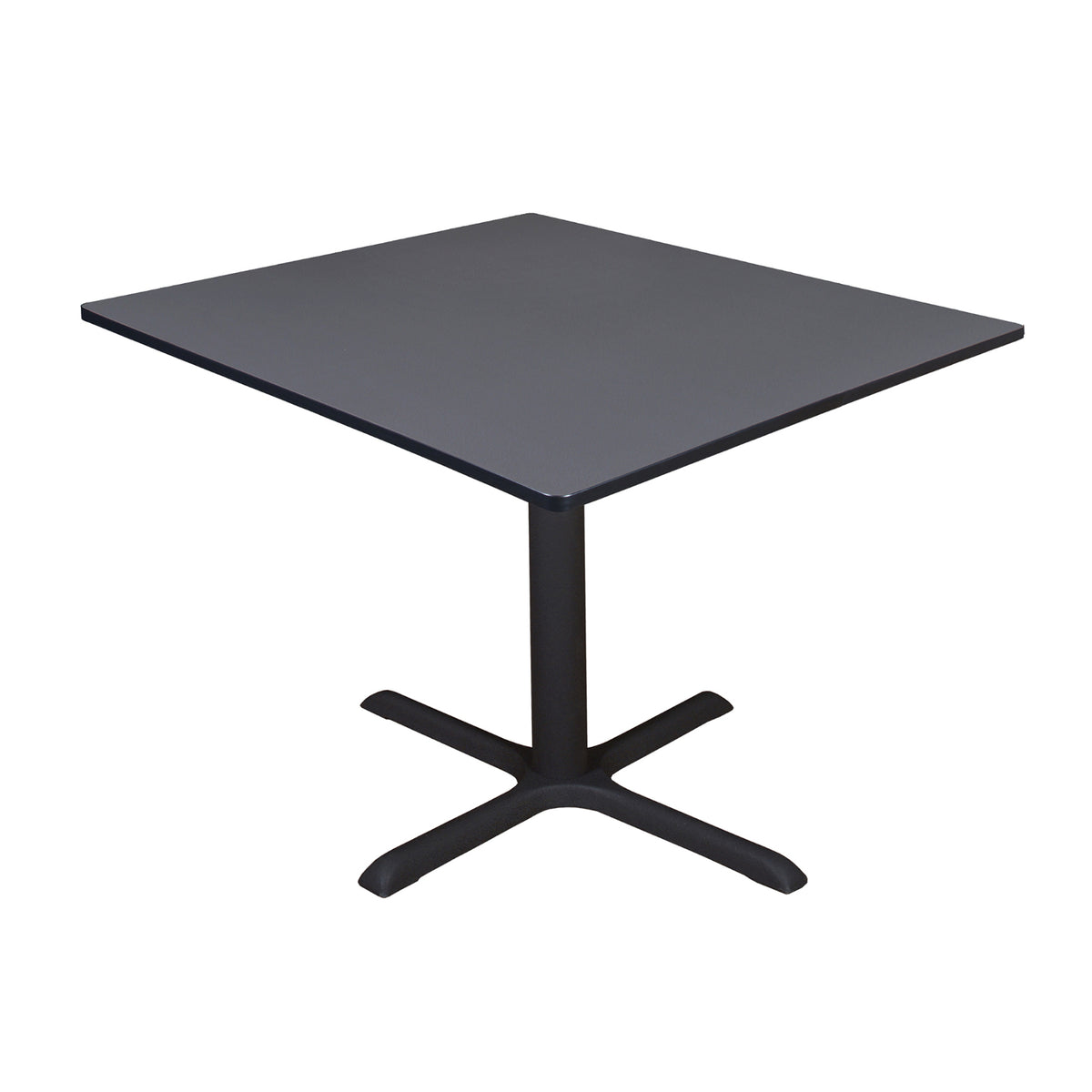 Cain 48" Square X-Base Breakroom Table, 29" Dining Height
