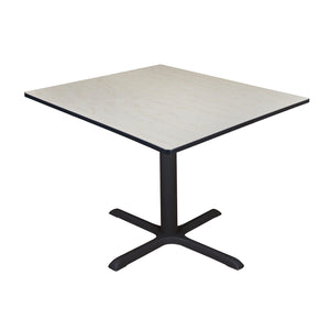 Cain 48" Square X-Base Breakroom Table, 29" Dining Height