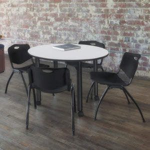 Kee 36" Round Mobile Breakroom Table
