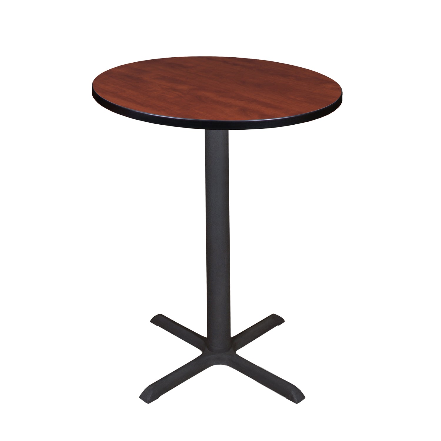 Cain 30" Round X-Base Cafe Table, 42" Standing/Bar Height