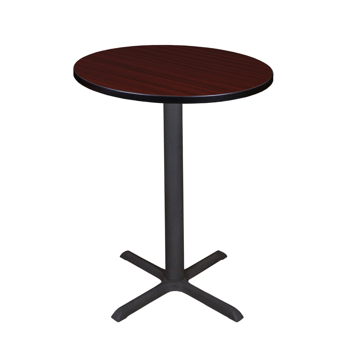 Cain 30" Round X-Base Cafe Table, 42" Standing/Bar Height