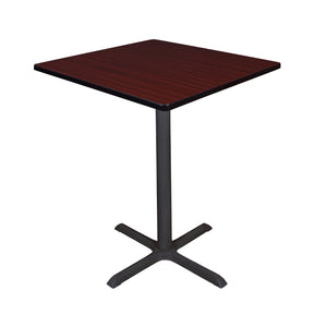 Cain 36" Square X-Base Cafe Table, 42" Standing/Bar Height
