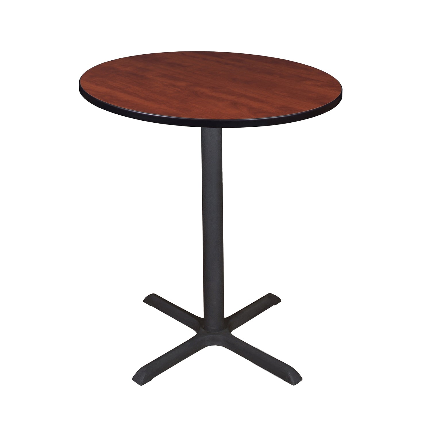 Cain 36" Round X-Base Cafe Table, 42" Standing/Bar Height