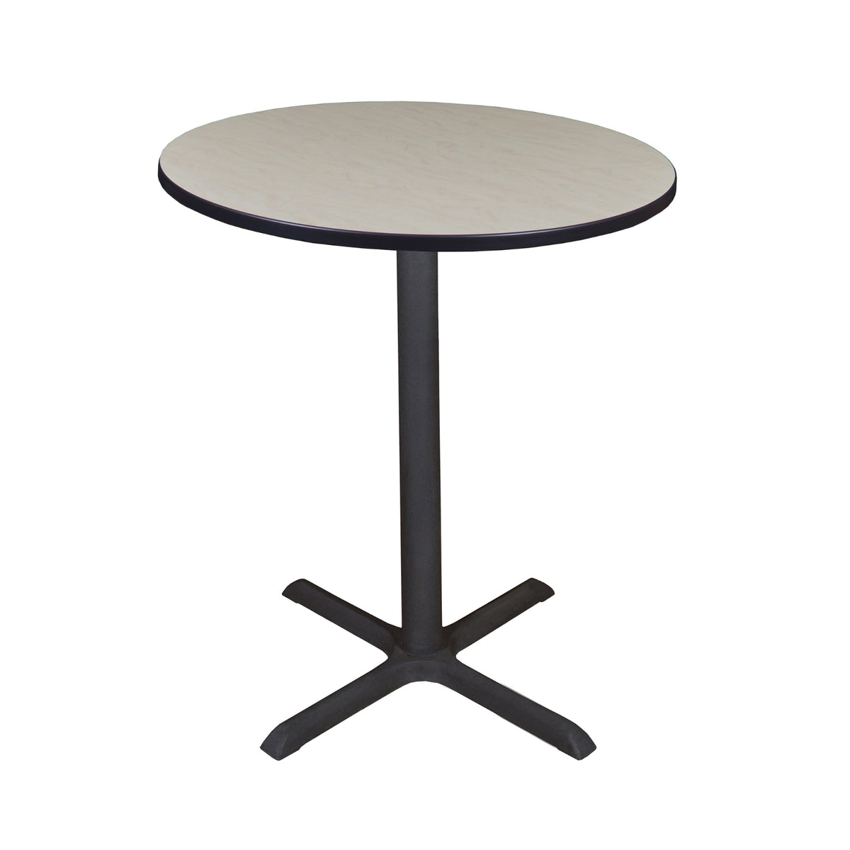 Cain 36" Round X-Base Cafe Table, 42" Standing/Bar Height