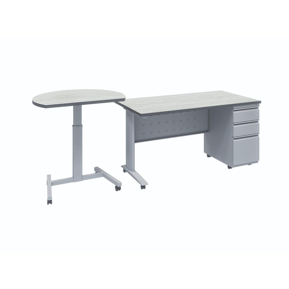 Teacher CSR Mobile Rectangular Teacher's Desk with Nesting SkateDesk