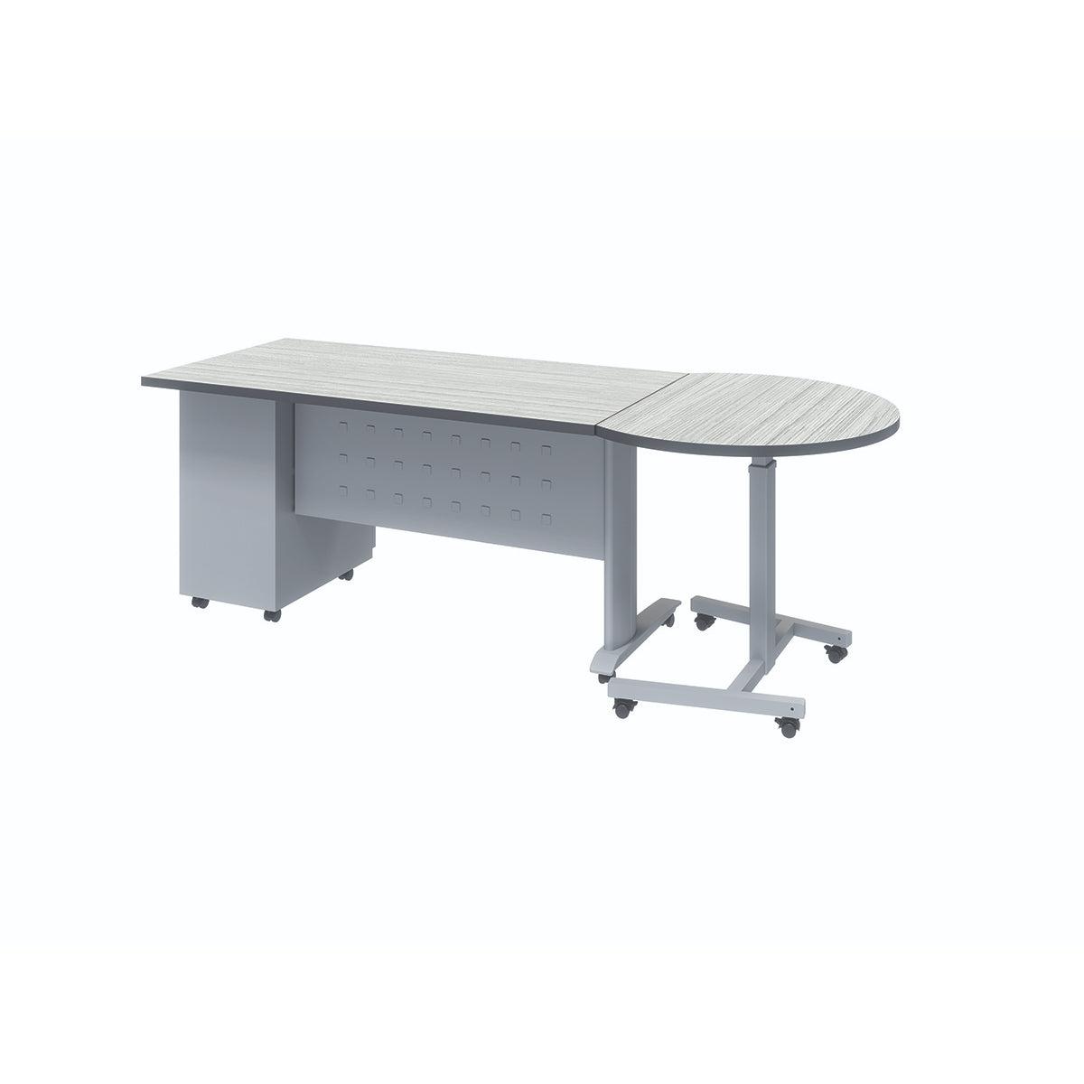 Rectangular Teacher Desk Teacher CSR Mobile Rectangular Teacher's Desk with Nesting SkateDesk ...