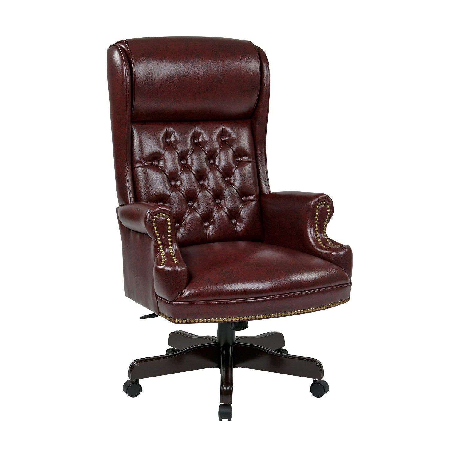 Deluxe High Back Traditional Executive Chair with Headrest