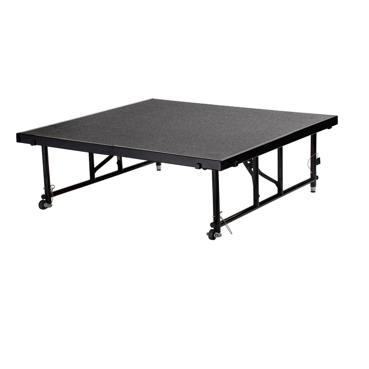 Height Adjustable 4' x 8' TransFix Stage Platform, 24"-32" H, Carpet Surface
