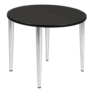 Kahlo 36" Round Breakroom Table with Tapered Legs