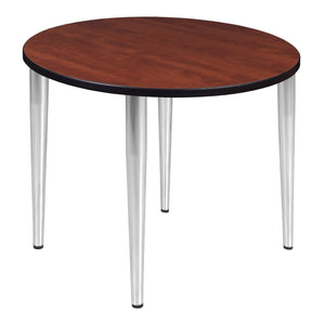 Kahlo 36" Round Breakroom Table with Tapered Legs