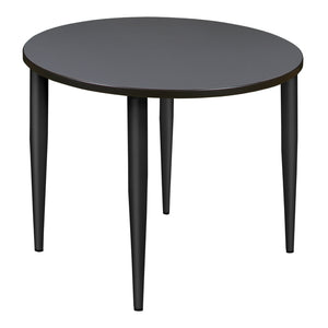 Kahlo 36" Round Breakroom Table with Tapered Legs