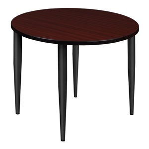 Kahlo 36" Round Breakroom Table with Tapered Legs