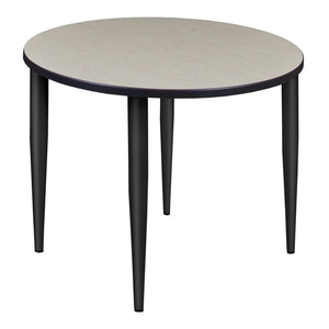 Kahlo 36" Round Breakroom Table with Tapered Legs