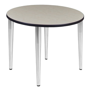 Kahlo 36" Round Breakroom Table with Tapered Legs