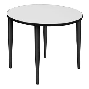 Kahlo 36" Round Breakroom Table with Tapered Legs