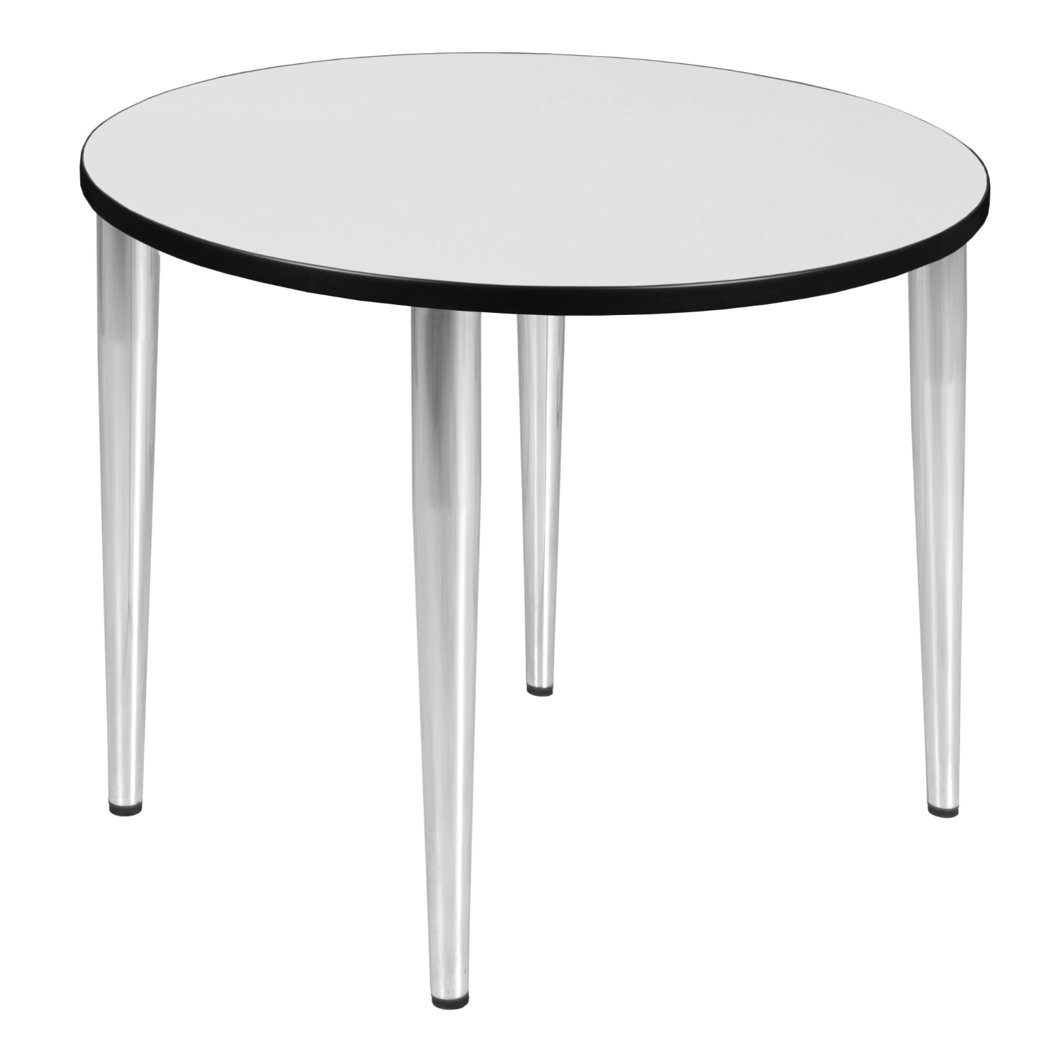 Kahlo 36" Round Breakroom Table with Tapered Legs