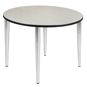 Kahlo 48" Round Breakroom Table with Tapered Legs